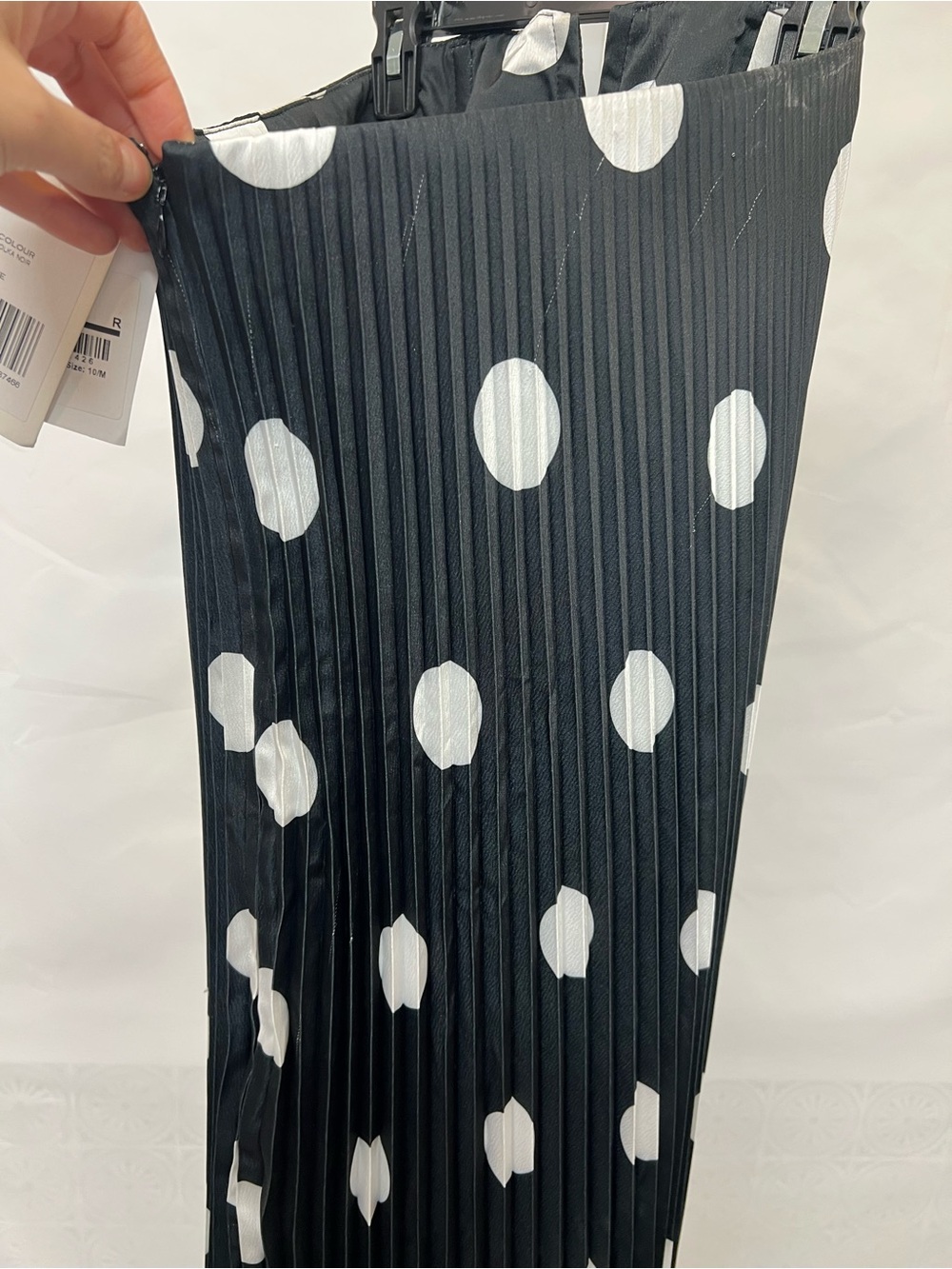 L'IDEE Black Tie Gown black and white strapless maxi new with flaw size 6 us - Picture 12 of 17